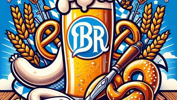Weißbierglas mit BR als Enblem | Bild: Czerwinski Katrin